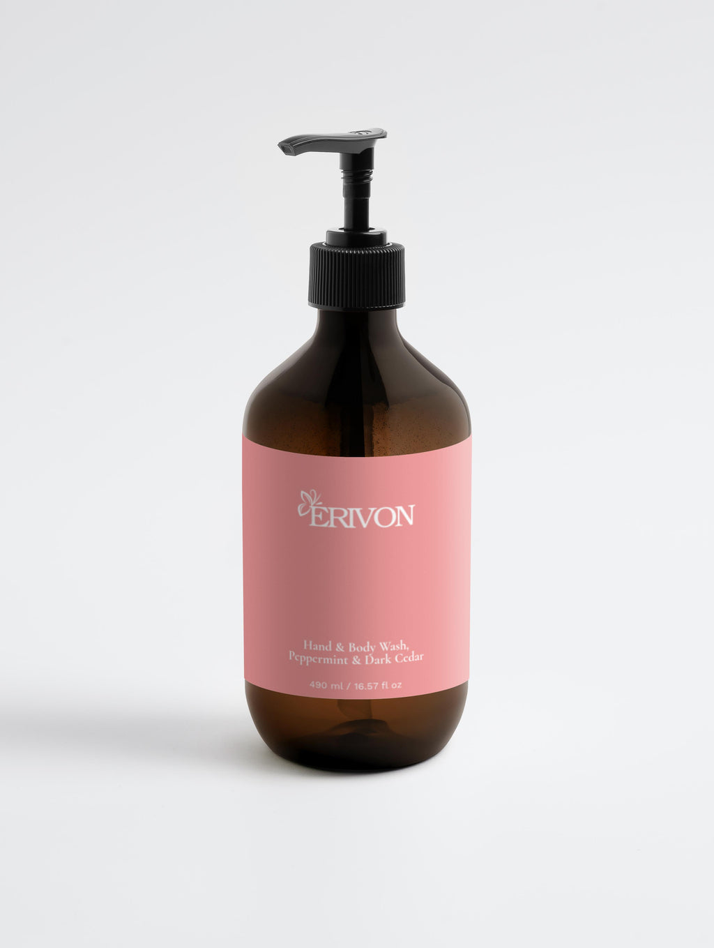 Hand & Body Wash, Peppermint & Dark Cedar